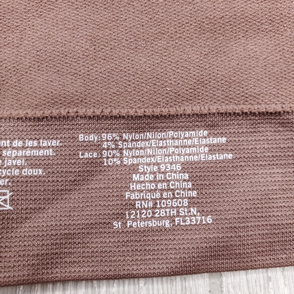 Rhonda Shear "Ahh" Bra with Lace Overlay Nwot - Picture 5 of 7